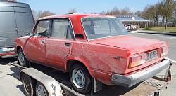 Lada 2107 PKW Transporte Anhänger Sonderfahrt Überführung